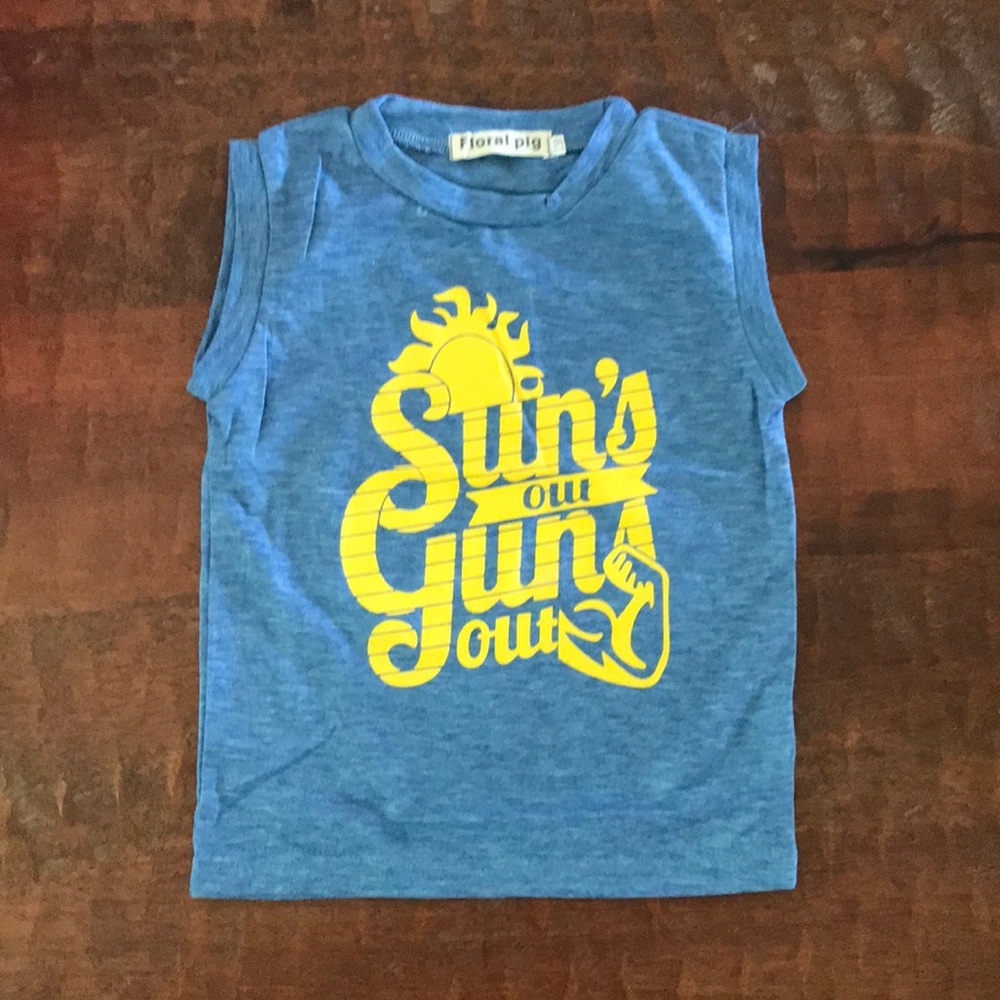 Suns out Guns out Tank BOUTIQUE CLEAN OUT